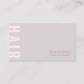 ベージュエレガント美容師名刺 名刺 (正面)