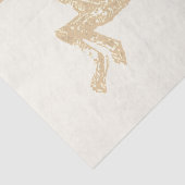 ベージュエレガント金ゴールドガール乗馬 薄葉紙 (詳細)