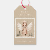 ベージュエンジェル素朴ギフトラベル ギフトタグ (正面)