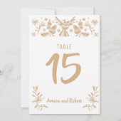 ベージュオトミ表番号 招待状 (裏面)