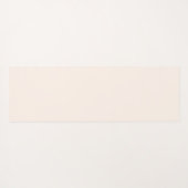 ベージュオレンジヨガポーズと名前をカスタムする ヨガマット (裏面(横))