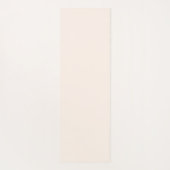 ベージュオレンジヨガポーズと名前をカスタムする ヨガマット (裏面)