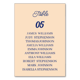 ベージュカスタムウェディング テーブルナンバー