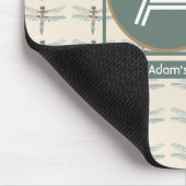 ベージュカスタムトレンディートンボ マウスパッド (コーナー)