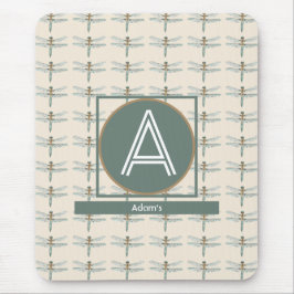 ベージュカスタムトレンディートンボ マウスパッド