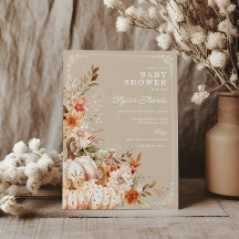 ベージュカボチャ男女兼用の赤ちゃんシャワー