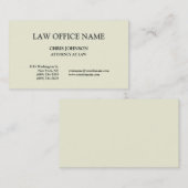 ベージュカラートレンディー弁護士名刺 名刺 (正面/裏面)