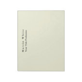 ベージュカラープレーンエレガントプロフェッショナルモダン ノートパッド (回転)