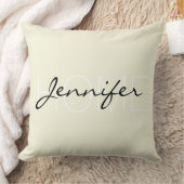 ベージュカラーホームモノグラム クッション (ブランケット)