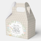 ベージュガウ間抜けフローラギンガムベビーシャワー フェイバーボックス (裏面)