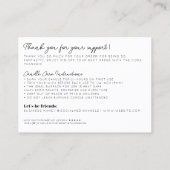 ベージュキャンドルの中で何感謝していか予算を計上気にする 名刺 (裏面)