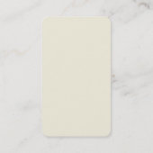 ベージュクラシカルプロフェッショナルミニマル 名刺 (裏面)