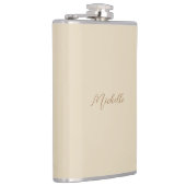 ベージュクラシカルプロフェッショナル手書き名 フラスク (右)