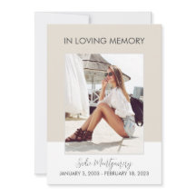 ベージュクラシック・ホワイト葬儀プログラム