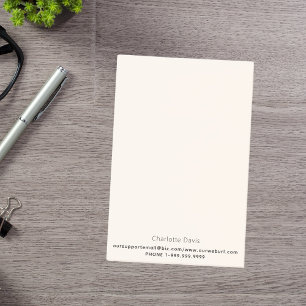 ベージュクリームビジネス連絡情報 ポストイット