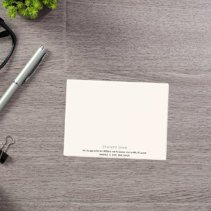 ベージュクリームビジネス連絡情報 ポストイット