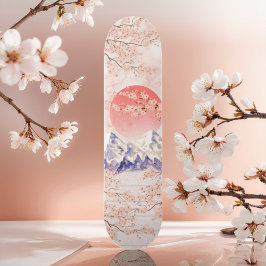 ベージュクリームホワイトさくらんぼブロッサムアダルトガーリー青年 スケートボード