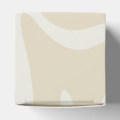 ベージュクリーム シンプル オーガニック パターン クラシック フェイバーボックス (上部)