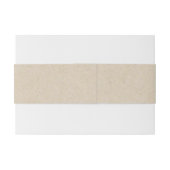 ベージュク素朴ラフトフェイクダンボールモノグラムベリーベリー 招待状ベリーバンド (裏面例)