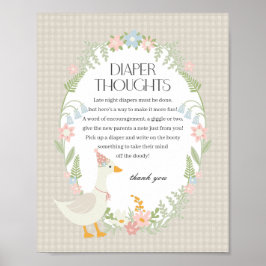 ベージュグ間抜けガチョウフローラジンガムオムツオッズ ポスター