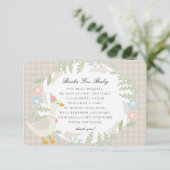 ベージュグ間抜けングガムフローラブックベビー エンクロージャーカード (スタンド正面)