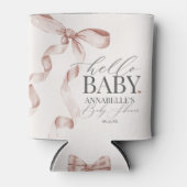 ベージュコケットボーガールベビーシャワーデザートウィズウィズウィーズ 缶クーラー (正面)