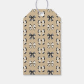 ベージュコケット弓ハロウィーンギフトラベル ギフトタグ (正面)