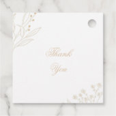 ベージュコーナーフローラボホ結婚ズ フェイバータグ (裏面)