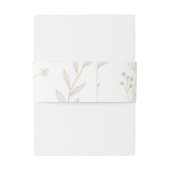 ベージュコーナーフローラボホ結婚ズ 招待状ベリーバンド (裏面例)