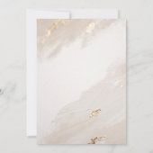 ベージュゴールド ヴィンテージ ウェディング 招待状 (裏面)