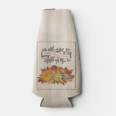 ベージュサンクスギビングカボチャとスカッシュ ボトルクーラー (正面)