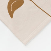 ベージュサンフラワートロピカルフローラ春 フリースブランケット (角)