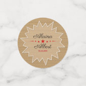 ベージュサークルアンドスターバスト コンフェッティ (スモール正面)