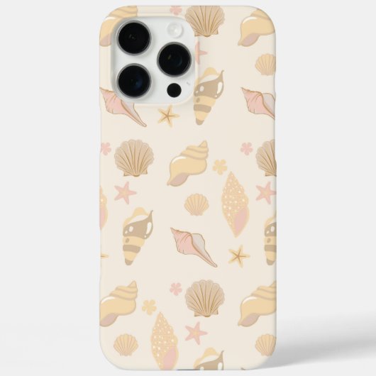 ベージュシェルパターン Case-Mate iPhoneケース (裏面)
