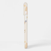 ベージュシェルパターン iPhoneケース (左側面)
