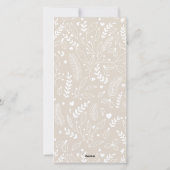 ベージュシックモダンニュートラル5枚エレガント背 シーズンカード (裏面)