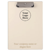 ベージュシンプルミニマル主義者 クリップボード (正面)