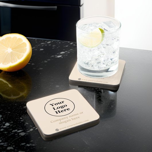 ベージュシンプルミニマル主義者 コースター