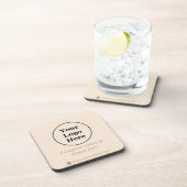 ベージュシンプルミニマル主義者 コースター (右側)