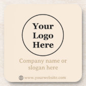 ベージュシンプルミニマル主義者 コースター (正面)