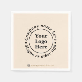 ベージュシンプルミニマル主義者 スタンダードカクテルナプキン