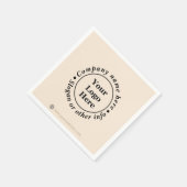 ベージュシンプルミニマル主義者 スタンダードカクテルナプキン (角)