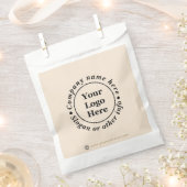 ベージュシンプルミニマル主義者 フェイバーバッグ (クリップ留めされた状態)