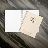 ベージュシンプルミニマル主義者 プランナー手帳