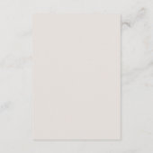 ベージュシンプルミニマル結婚リスト詳細 エンクロージャーカード (裏面)