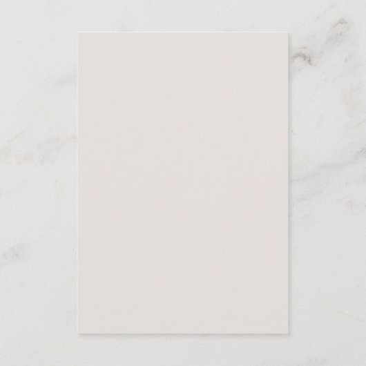 ベージュシンプルミニマル結婚リスト詳細 エンクロージャーカード (裏面)