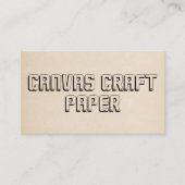 ベージュシンプルモダンクエレガントクラフト 名刺 (正面)