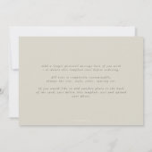 ベージュシンプルモダン写真独身の卒業 案内状 (裏面)