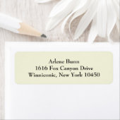 ベージュシンプル差出人住所ラベル ラベル (インサイチュ)