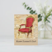 ベージュシー動揺してト音楽クラシックの父の日 ポストカード (スタンド正面)